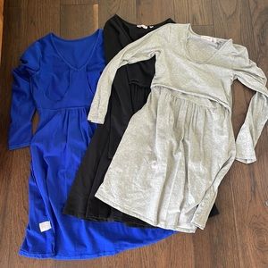 Set of momzelle nursing/maternity dresses
